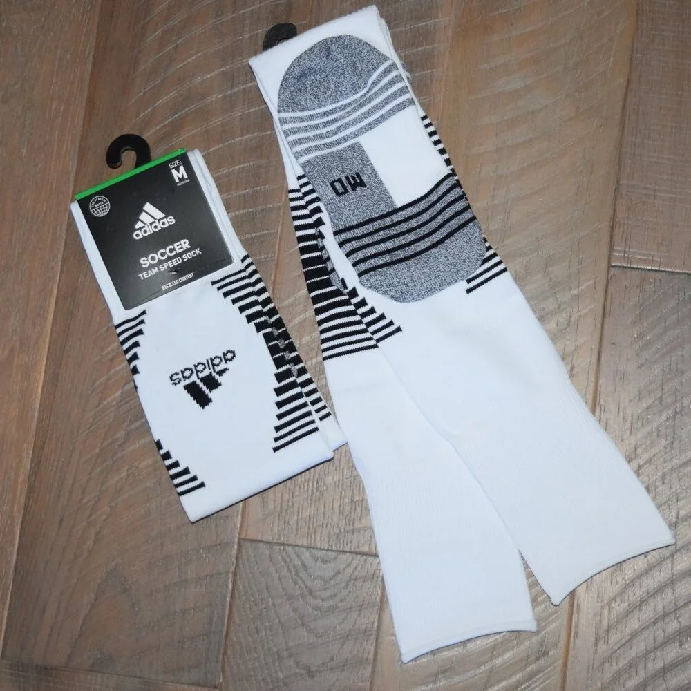 NWT 2 PRS $36 ADIDAS Soccer Team Speed Socks OTC Unisex Men Women Youth M L16